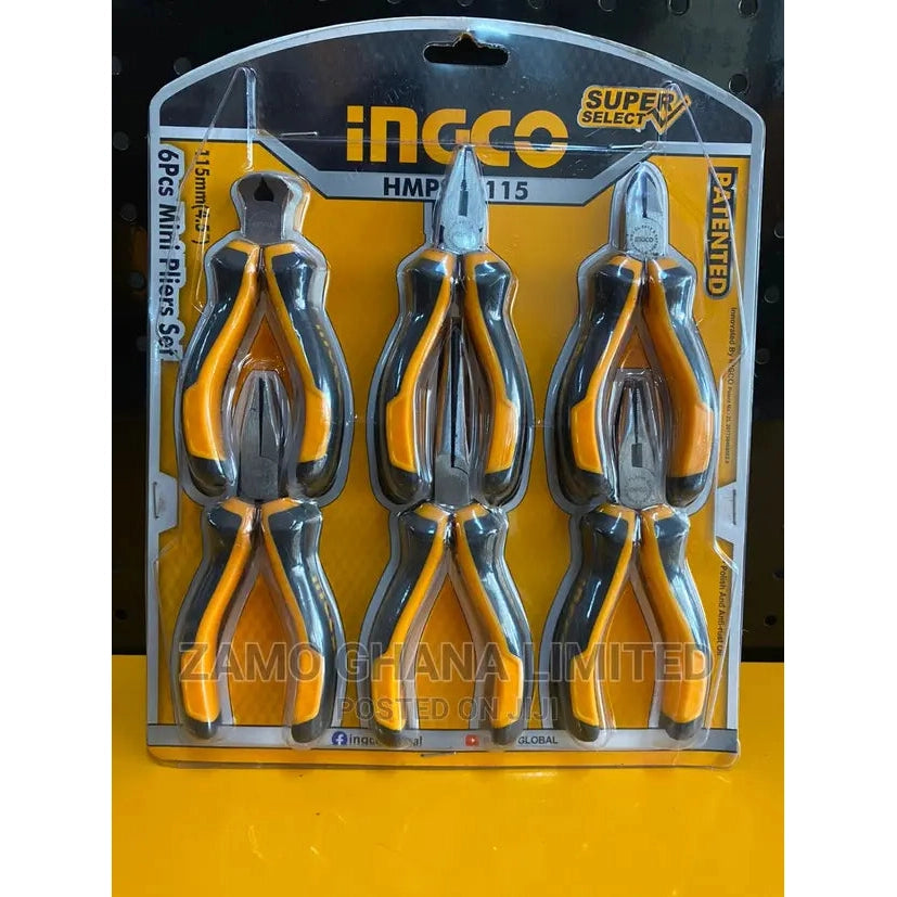 INGCO 6pcs Mini Pliers Set HMPS06115