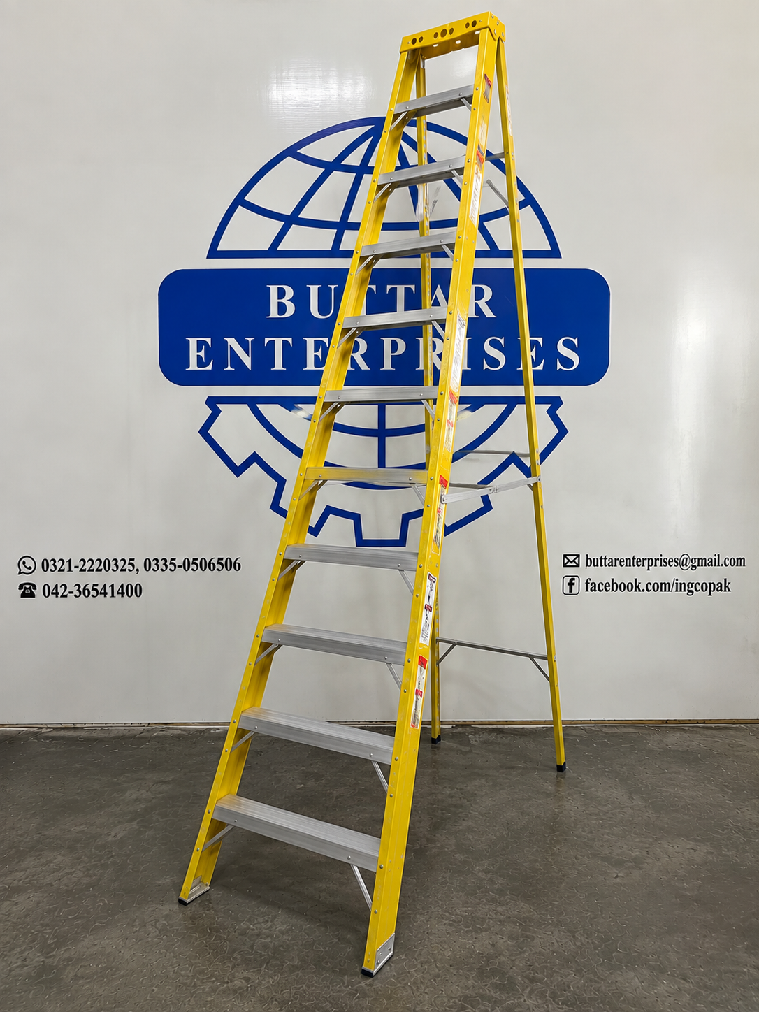 Fibre Aluminium Ladder 11 Steps ( 11ft )