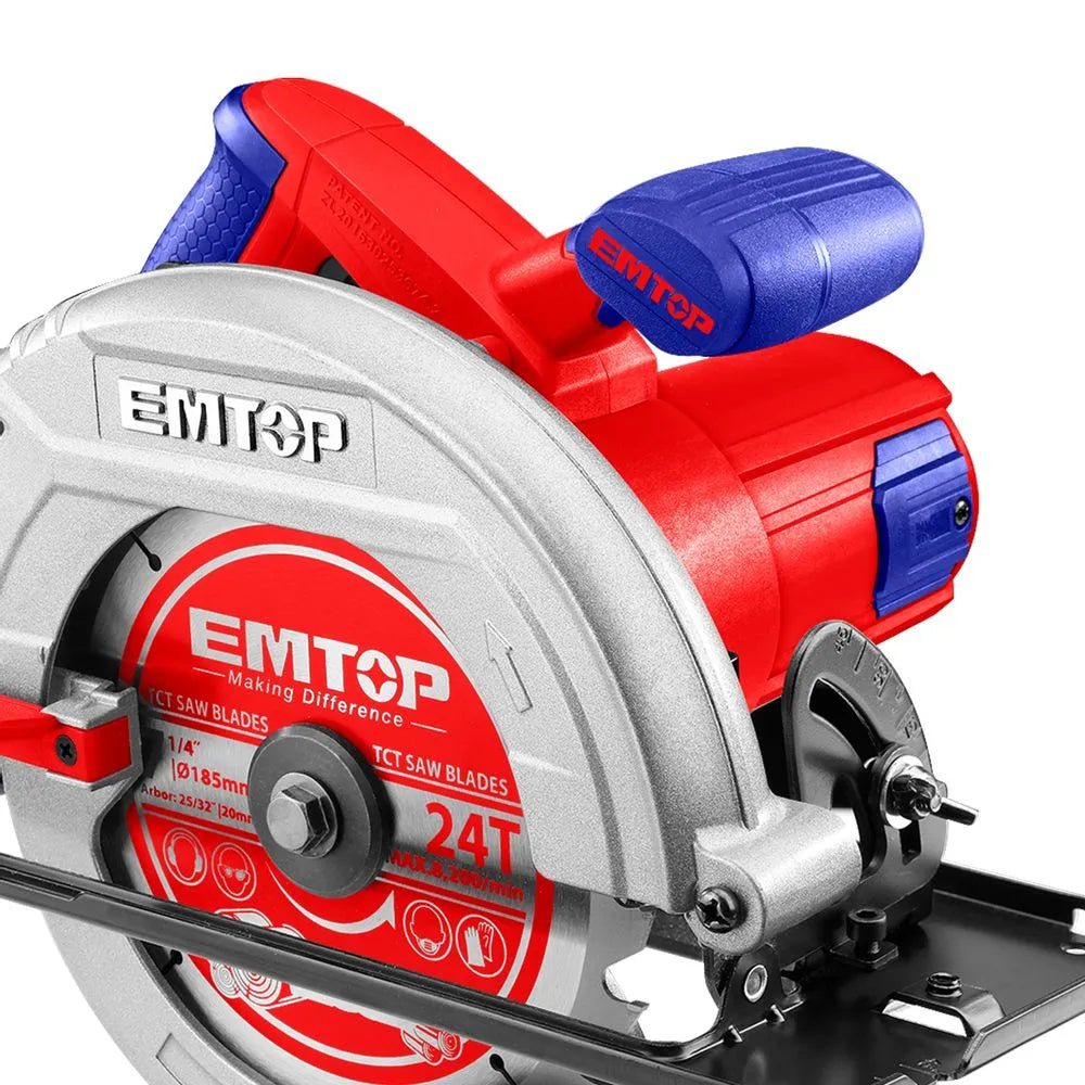 EMTOP 1600W Circular Saw 7.25" ECSW1853