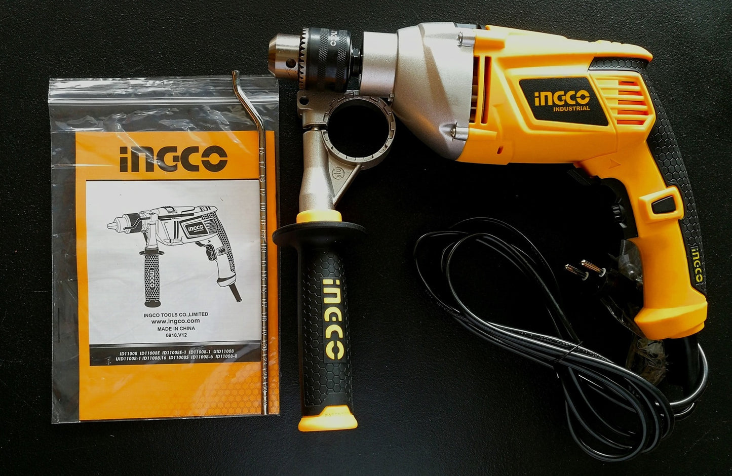 INGCO 1100w Impact Drill 13mm (With 5pcs bits & BMC box) ID11008-1