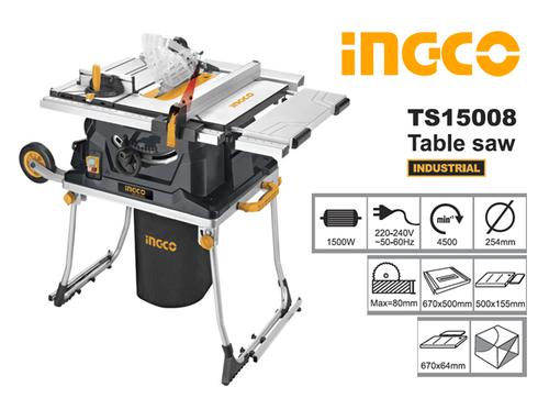 INGCO 1500w Table Saw TS15008