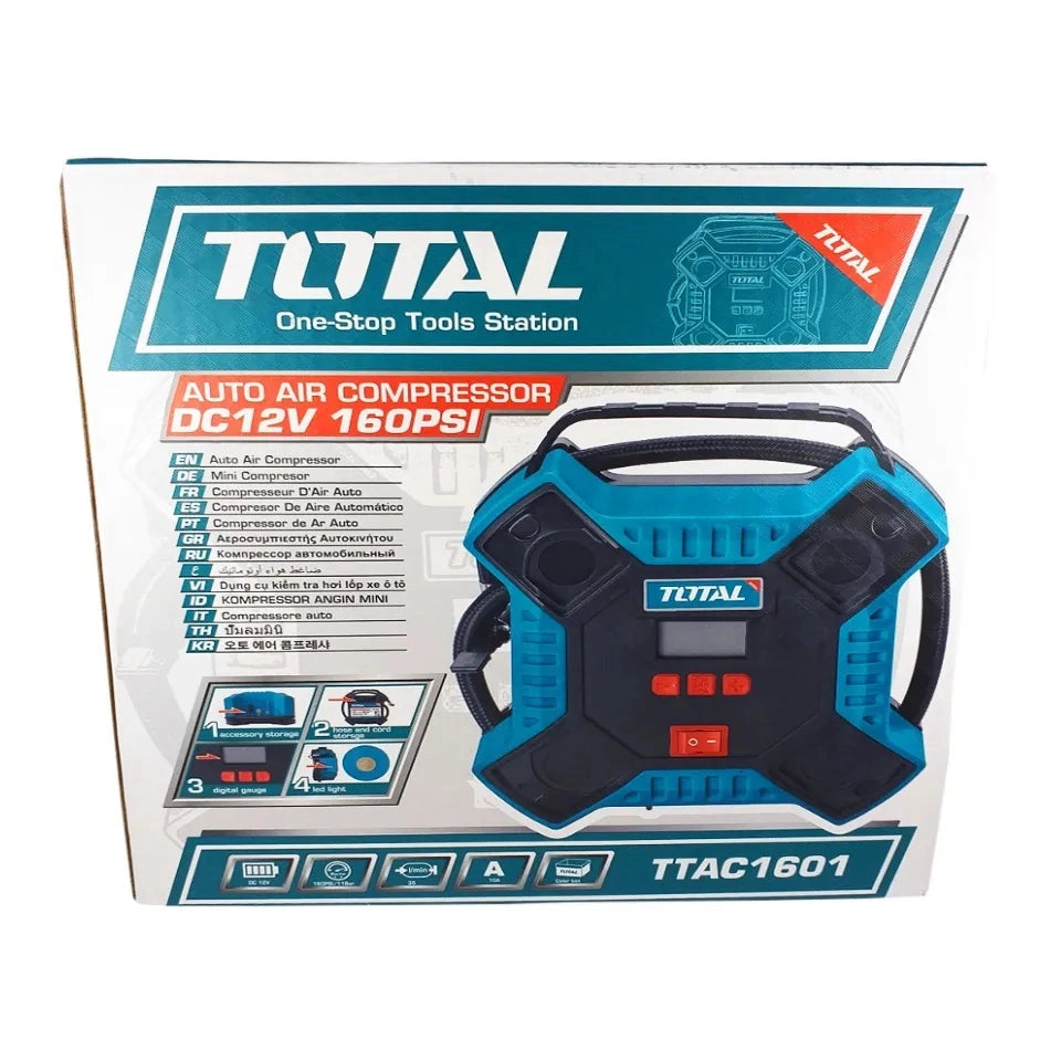 TOTAL Auto Air Compressor 160psi TTAC1601