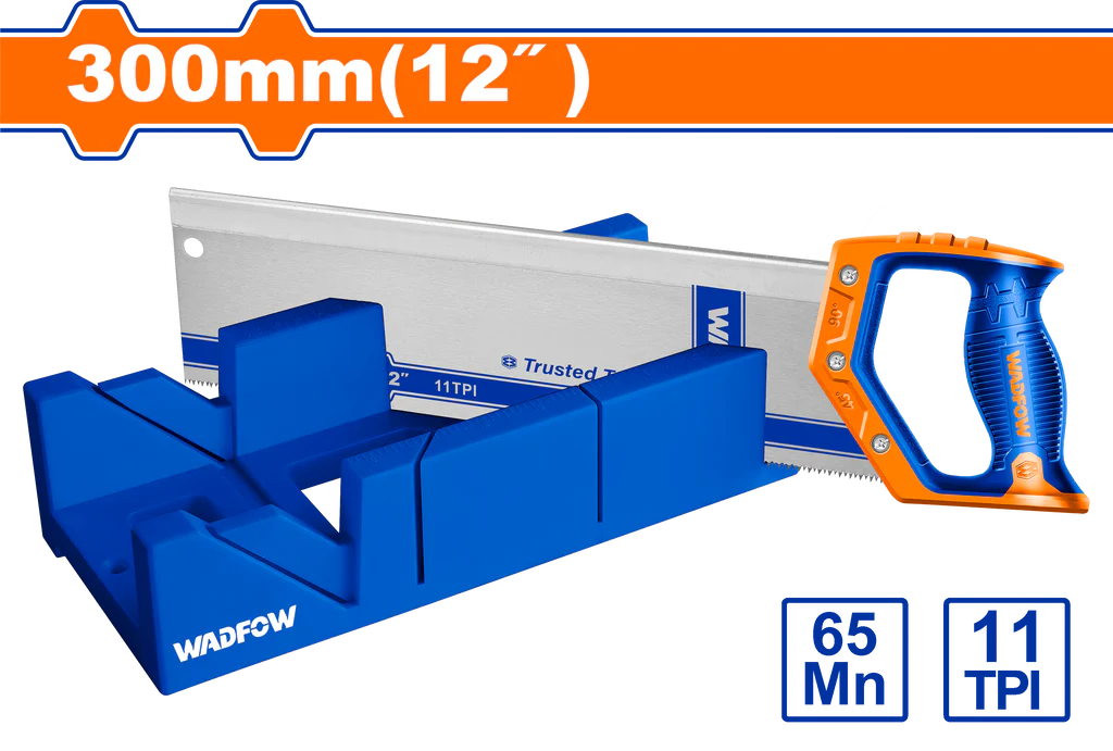 WADFOW Mitre box & back saw set WHW2112