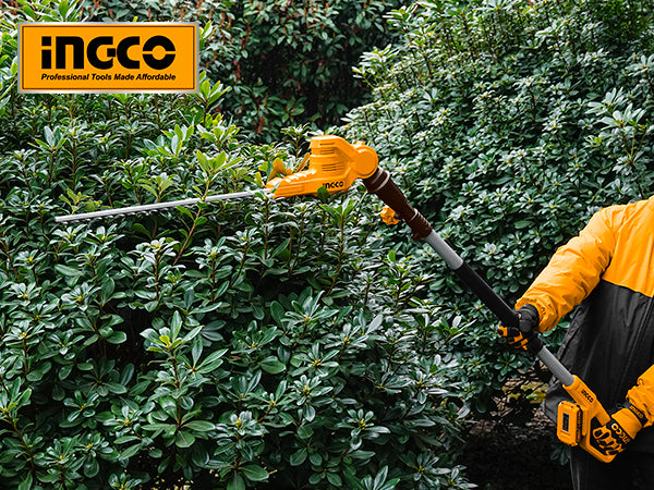 INGCO 20v Pole Hedge Trimmer (With battery & charger) CPHT2016012