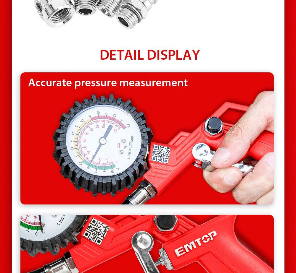 EMTOP Air tire inflating gun EASGT8501