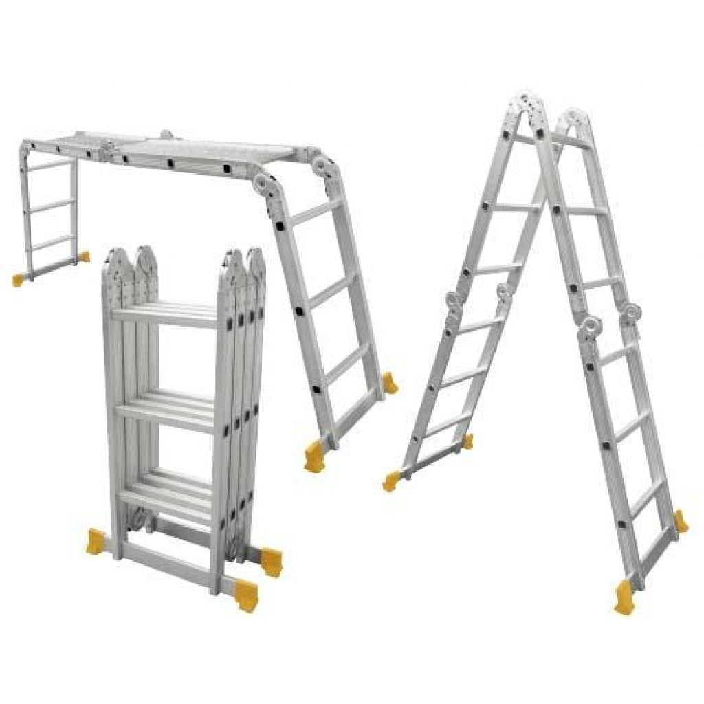 INGCO Multi Purpose Aluminum Ladder 4x4 Steps (15.5ft) HLAD04441