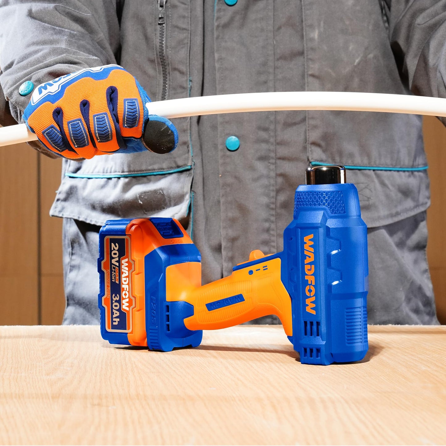 WADFOW 20v Cordless Heat Gun (WITH Battery & Charger) WKH1B012