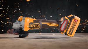 INGCO 4" Cordless Angle Grinder (With Battery, charger & 10pc discs) CAGLI211041