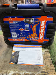 WADFOW Compact brushless cordless impact drill 92nm (With 2pc 4A batteries & charger) WCDP9281