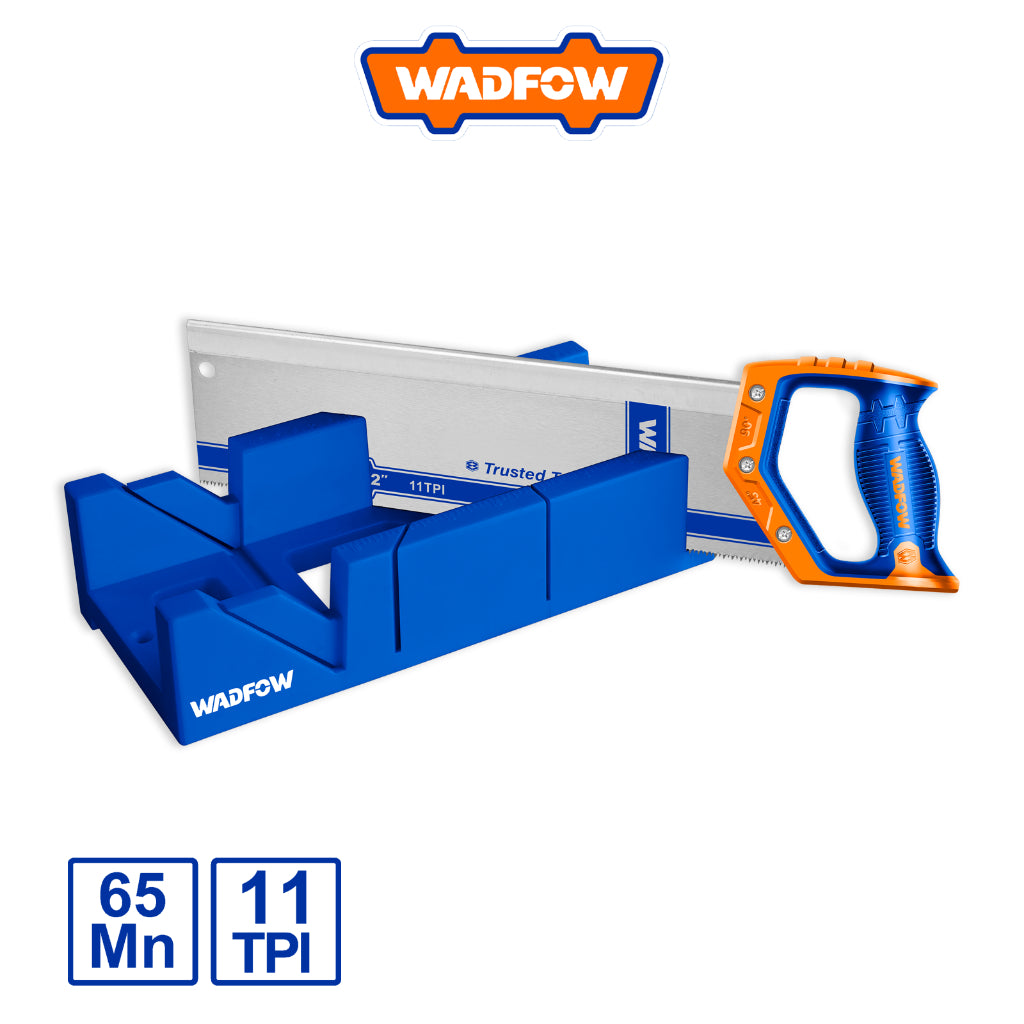 WADFOW Mitre box & back saw set WHW2112