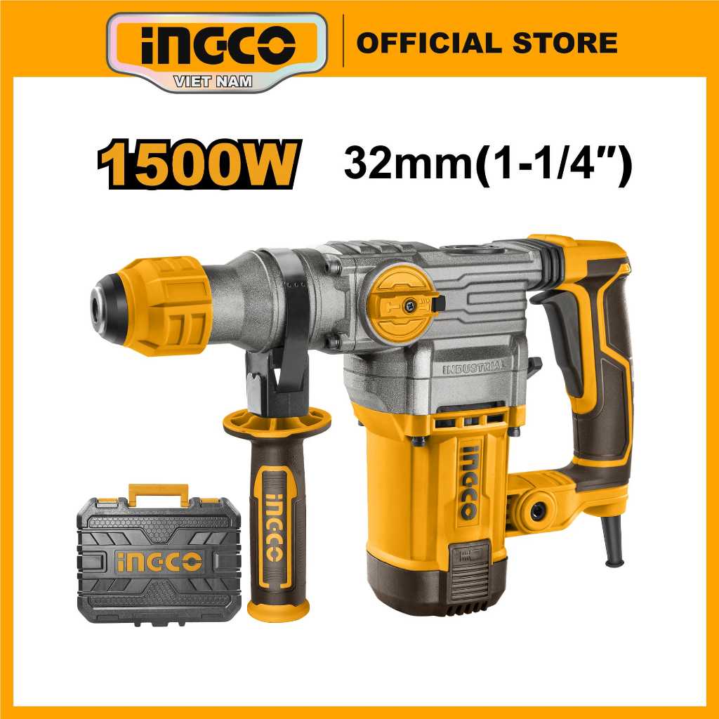 INGCO Rotary Hammer 1500W 32mm RH150038 Buttar Enterprises