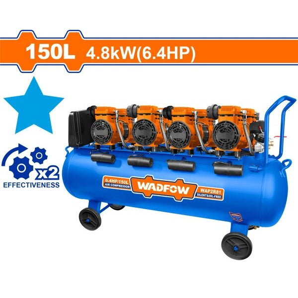 WADFOW Air Compressor 6.4hp 150L (Oil free system) WAP2R81