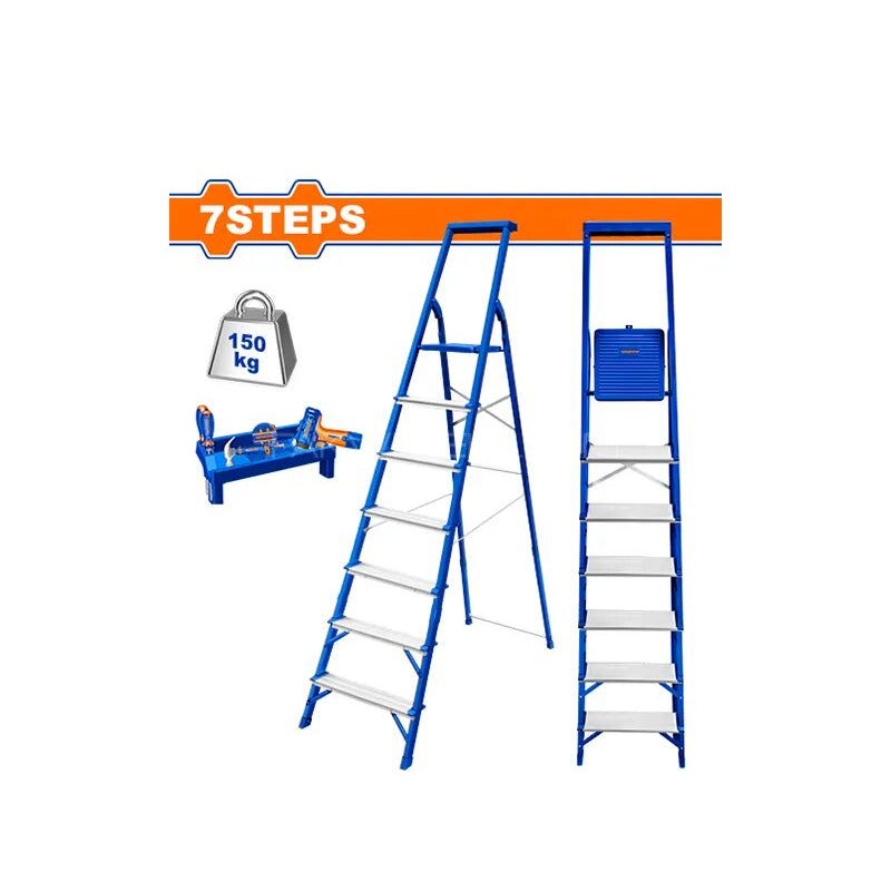 WADFOW Steel & Aluminium Ladder 7 Steps (6.57ft)