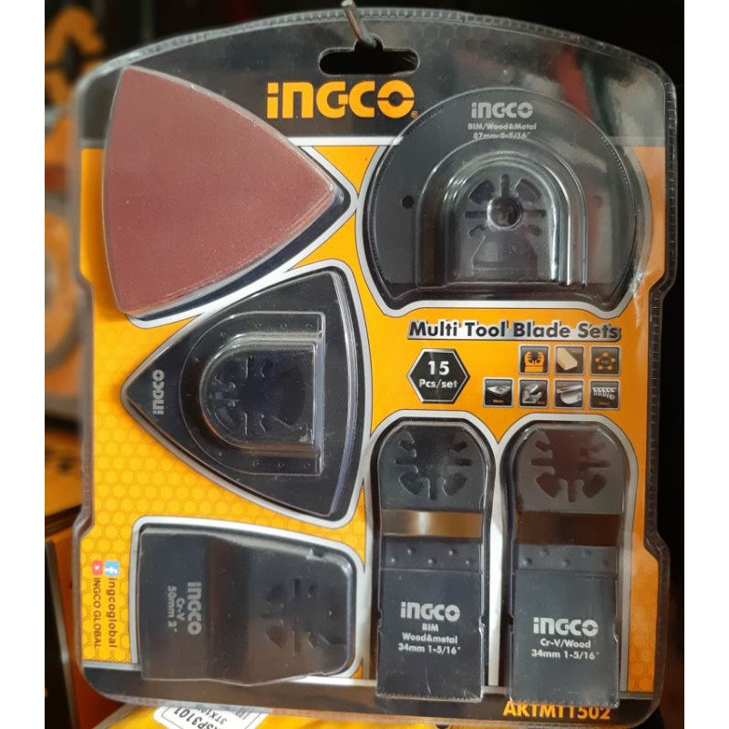INGCO 15pcs Multi Tool Blade Set AKMT1502