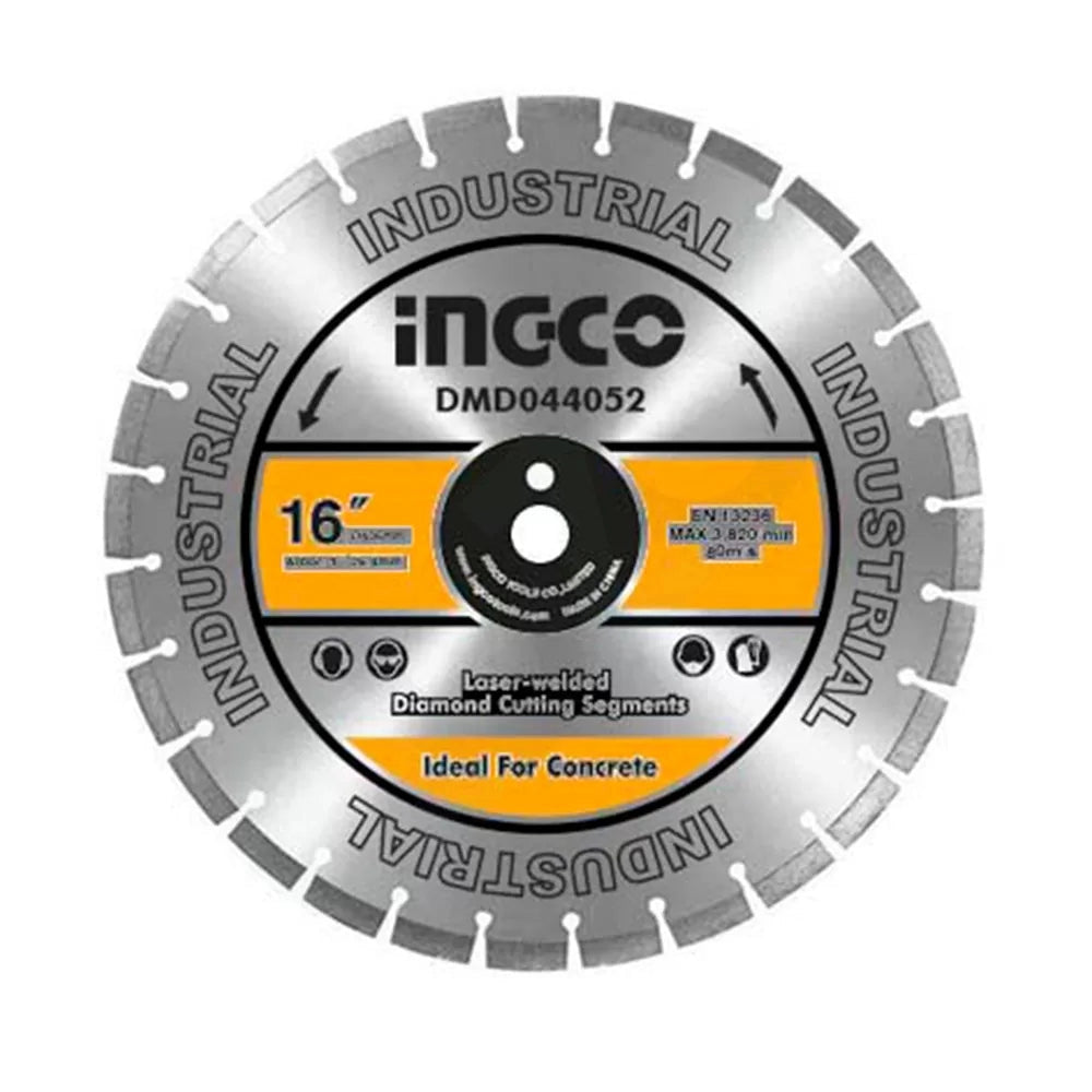 INGCO Diamond Disc for Concrete Cutting Laser Welded Rim 16" DMD044052