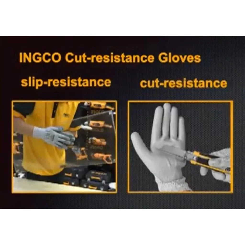 INGCO PU Cut Resistant Gloves HGCG02-XL