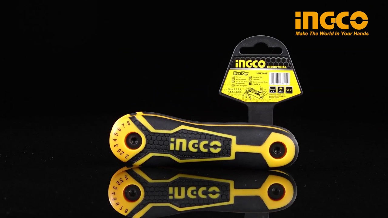 INGCO 8pcs Hex Key (2-8mm)