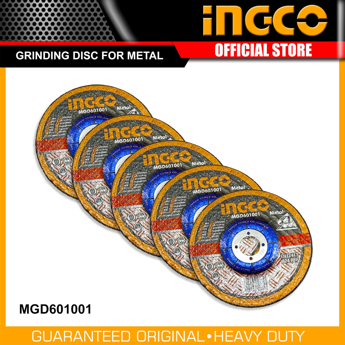 INGCO 4" Abrasive Metal Grinding Disc MGD601001
