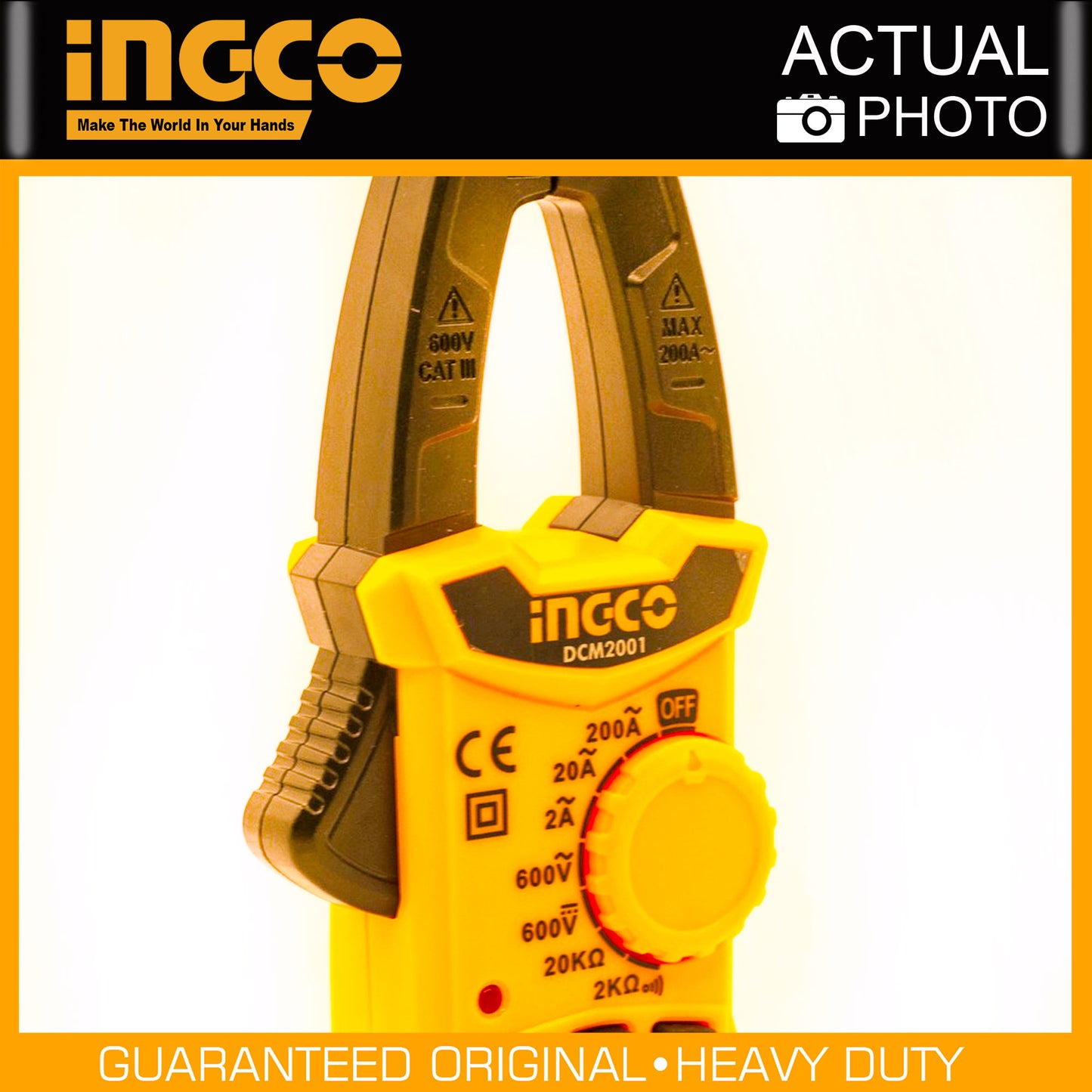 INGCO Digital AC Clamp Meter 2000 Counts DCM2001
