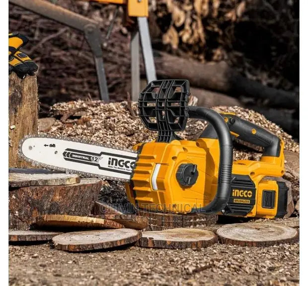 INGCO 20V Cordless Chain Saw 12" Brushless (With 2pcs Batteries & Charger) CSGLI201286