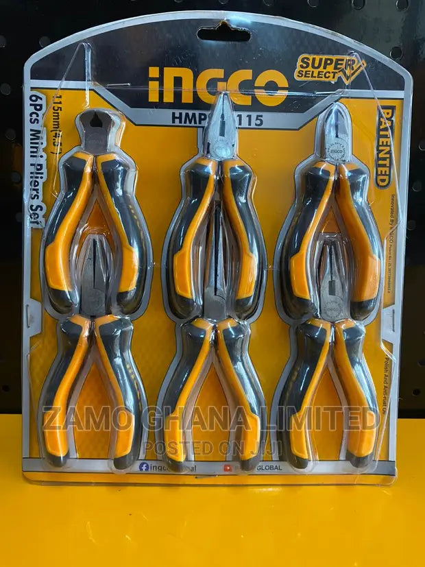 INGCO 6pcs Mini Pliers Set HMPS06115