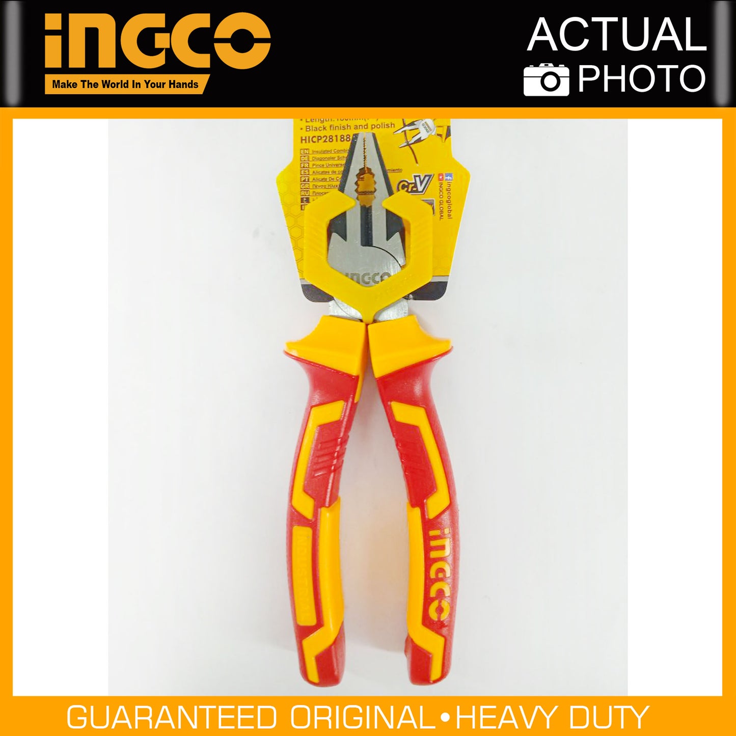 INGCO Insulated Combination Plier 7" HICP28188