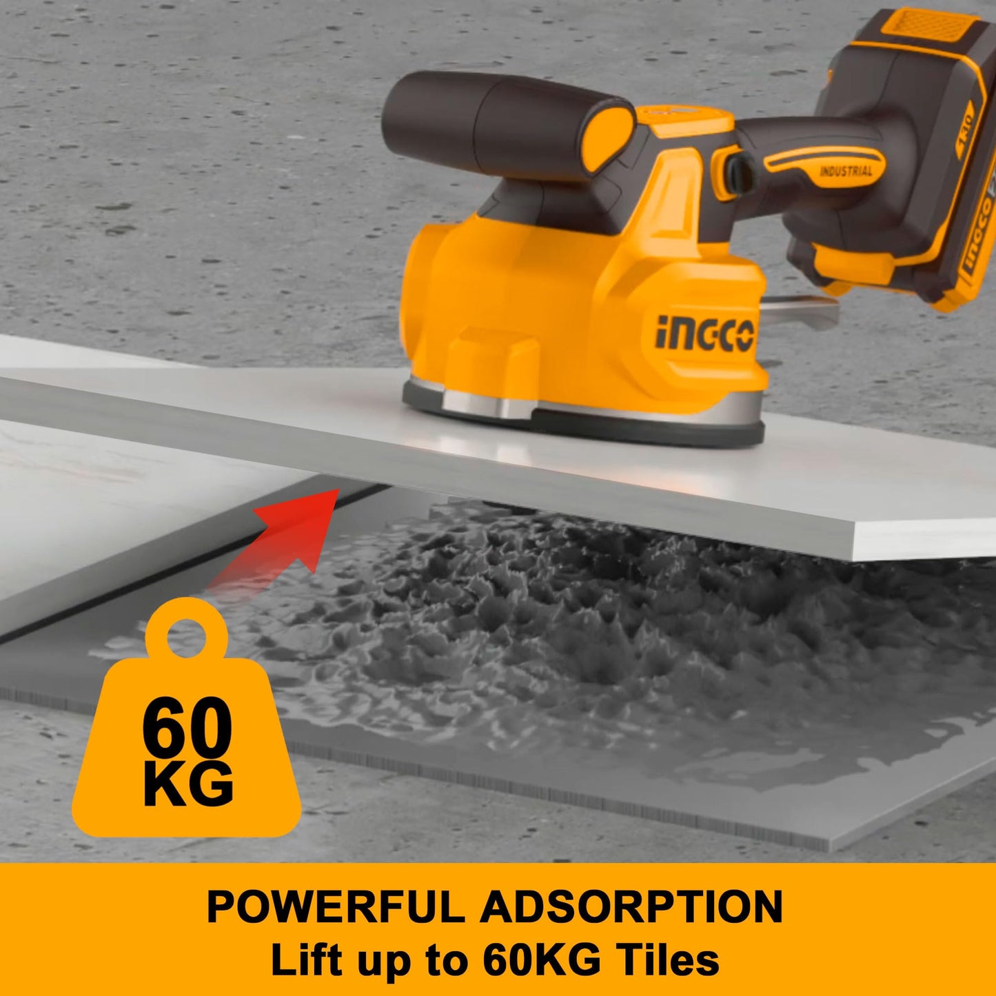 INGCO 20V Cordless Tile Vibration Machine (With battery & charger) CTVLI20018