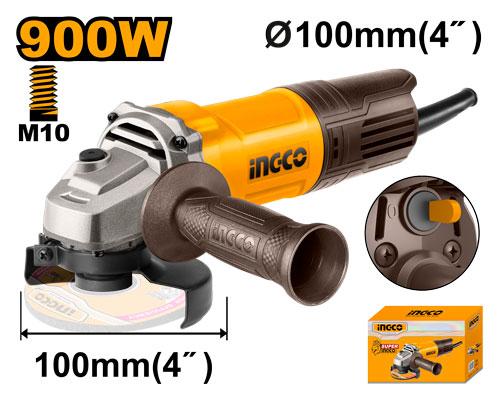 INGCO 900w Angle Grinder 4" AG900282