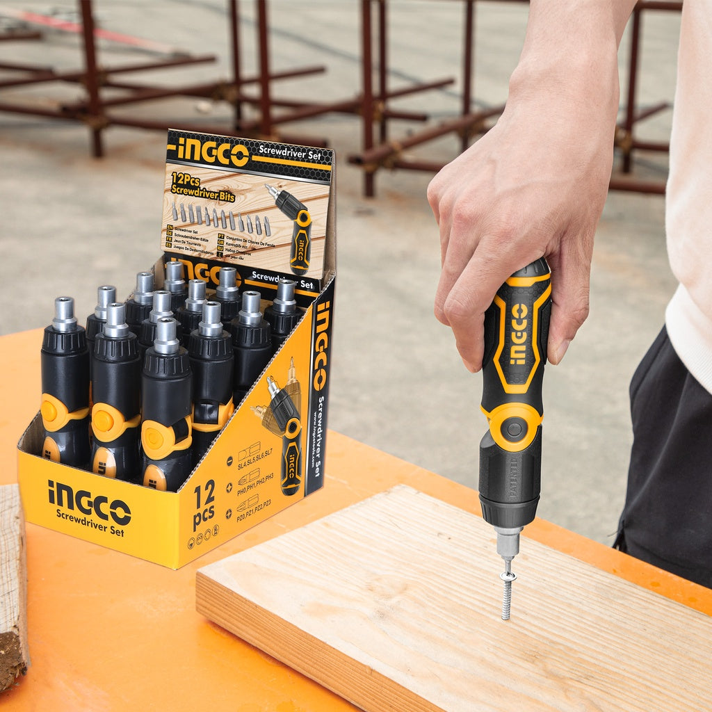 INGCO 13 in 1 Ratchet Screwdriver Set AKISD1208