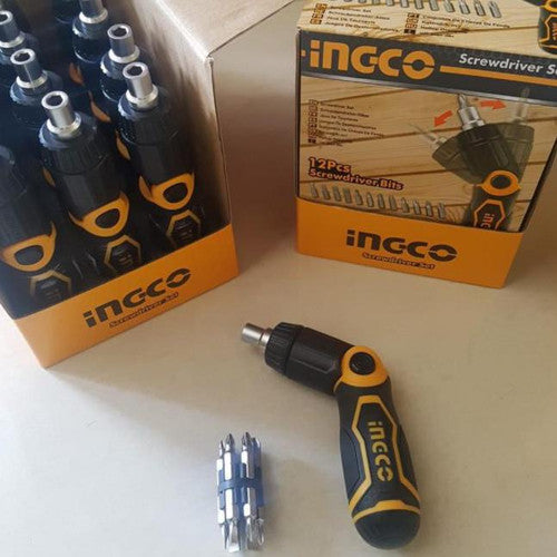 INGCO 13 in 1 Ratchet Screwdriver Set AKISD1208