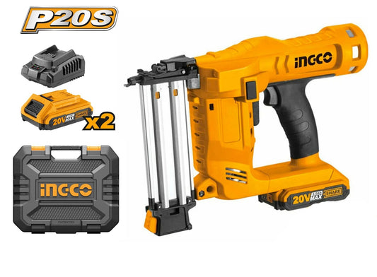 INGCO 20V Cordless Brad Nailer Kit CBNLI2002