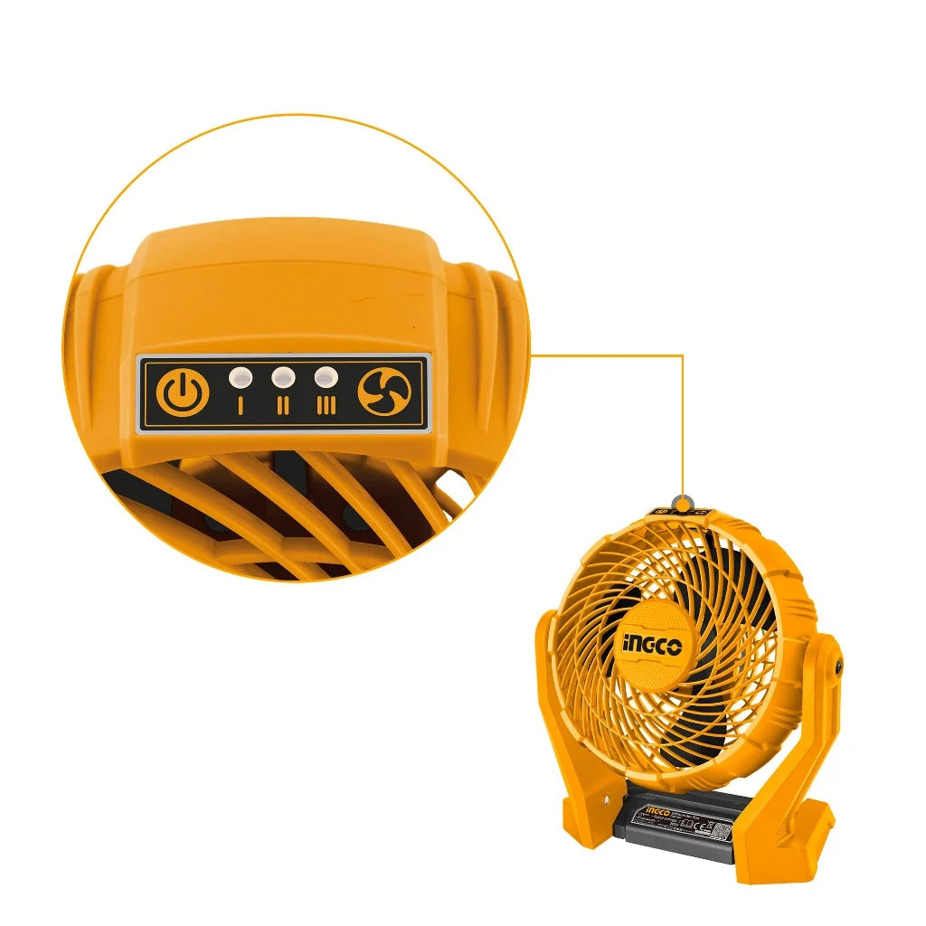 INGCO 20V Cordless Fan (WITHOUT Battery & Charger) CFALI2007