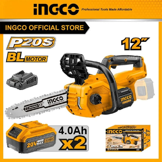 INGCO 20V Cordless Chain Saw 12" (With battery & charger) CGSLI201286