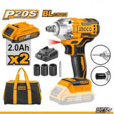 INGCO 20V 2in1 Impact Driver + Wrench (with 2pc batteries & charger) CIWLI20208