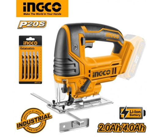 INGCO 20V Cordless Jig Saw (WITH Battery & Charger) CJSLI8501