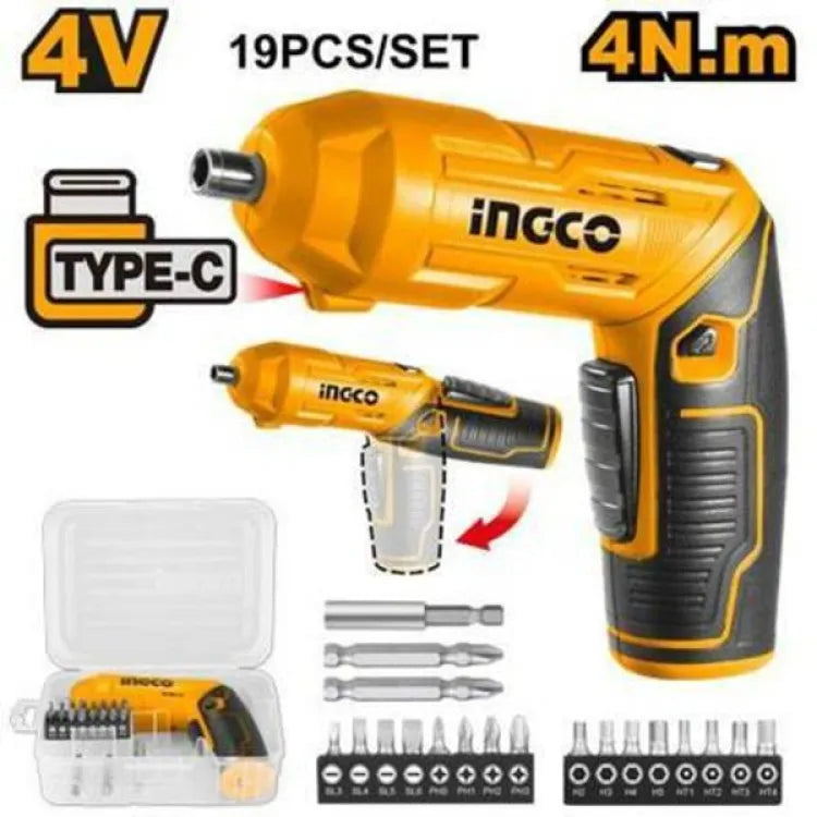 INGCO 4V Cordless Screwdriver CSDLI0442