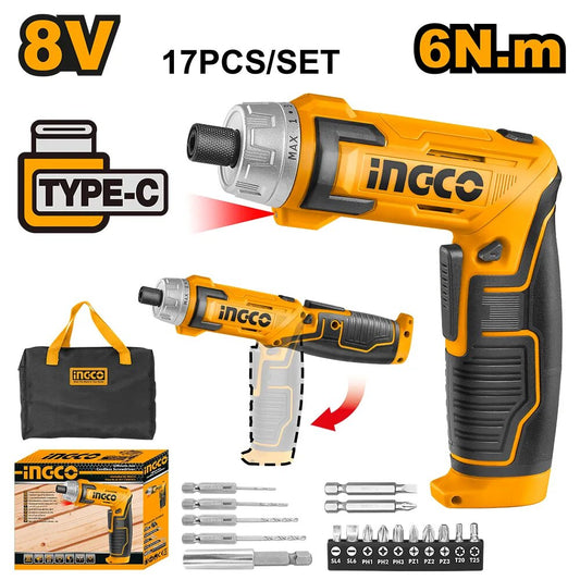 INGCO 8V Cordless Screwdriver CSDLI0802