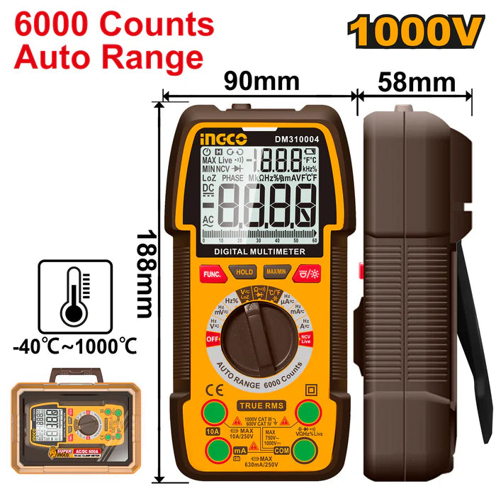 INGCO Digital Multimeter DM310004