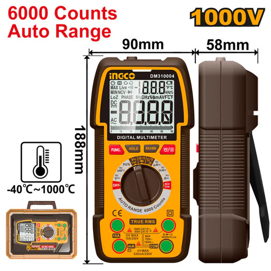 INGCO Digital Multimeter DM310004