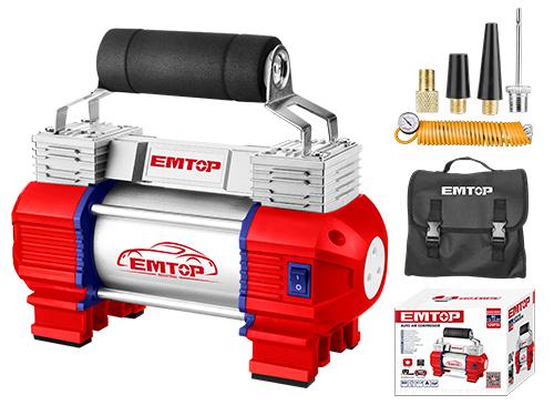 EMTOP Auto Air Compressor (With light) Double piston EAAC4501