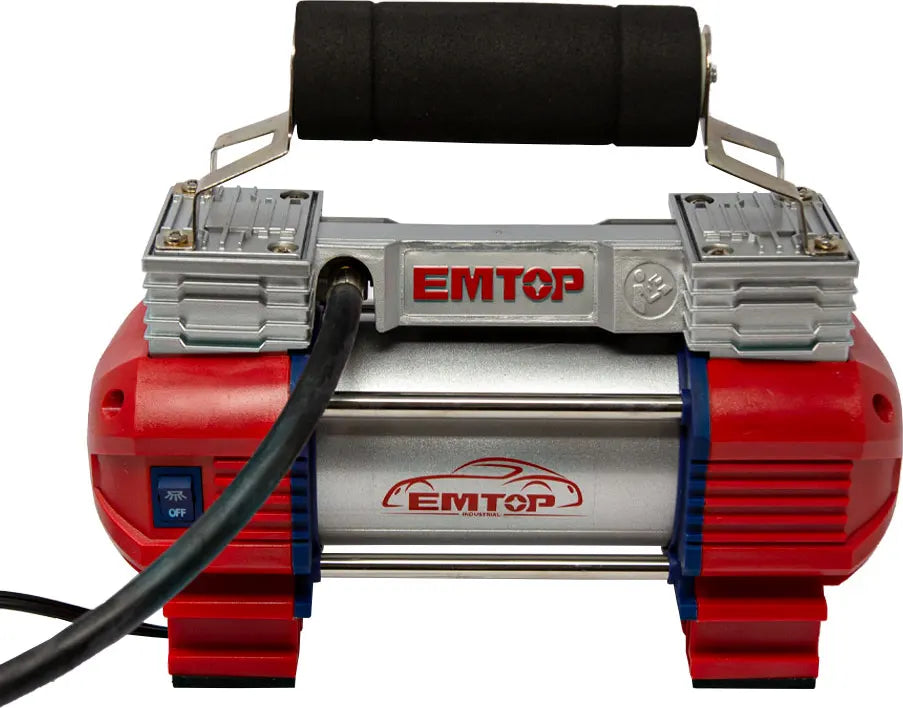 EMTOP Auto Air Compressor (With light) Double piston EAAC4501