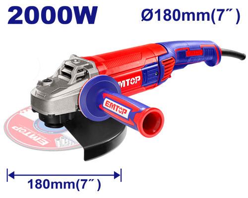 EMTOP 2000W Angle Grinder 7" EAGR20073