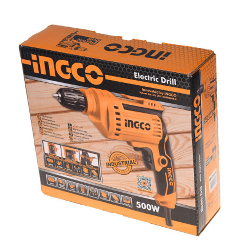 INGCO Electric Drill 500w 10mm (Keyless chuck) ED500282