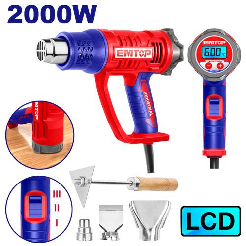 EMTOP 2000W Heat Gun (with LCD Display) EHGN20056