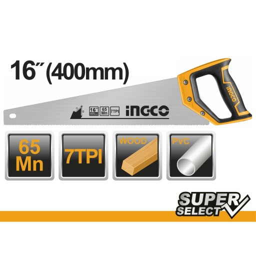 INGCO Hand Saw 16" HHAS15400