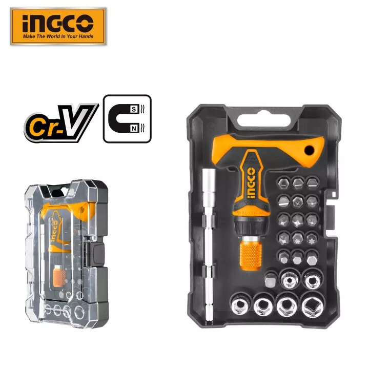 INGCO 24pcs T-handle Wrench Screwdriver Set