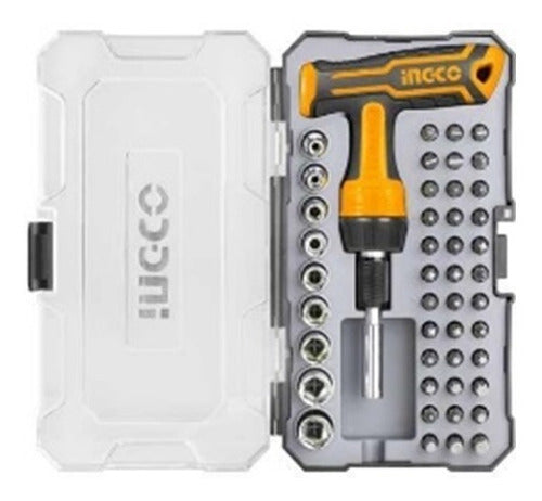 INGCO 47 Pcs T-handle wrench screwdriver set HKSDB0478