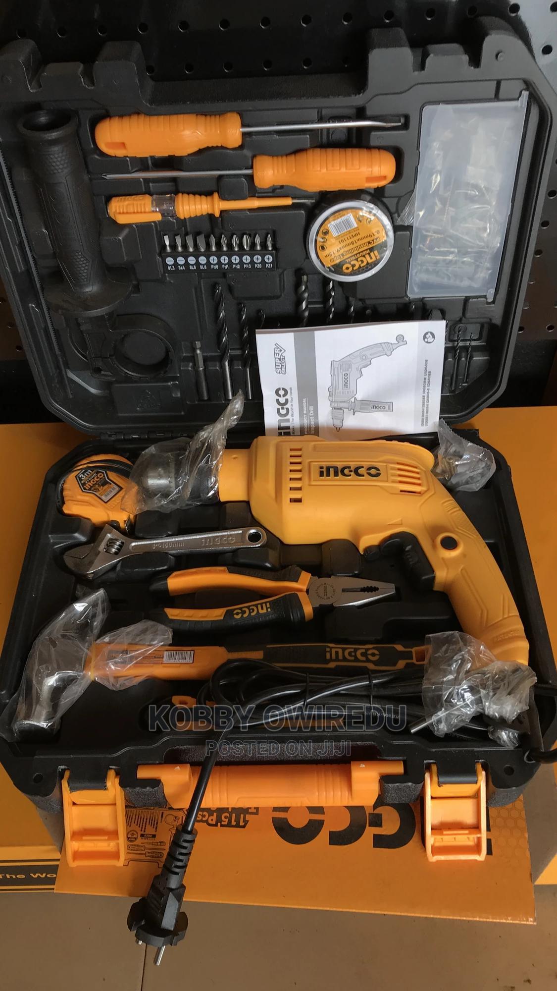 INGCO 115pcs Tools set (With 680w Drill) HKTHP11151