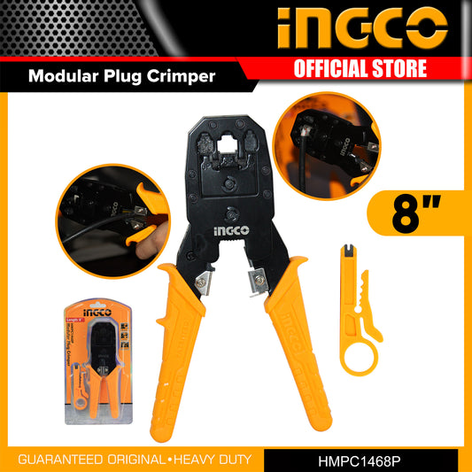 INGCO Modular Plug Crimper 8" HMPC1468P