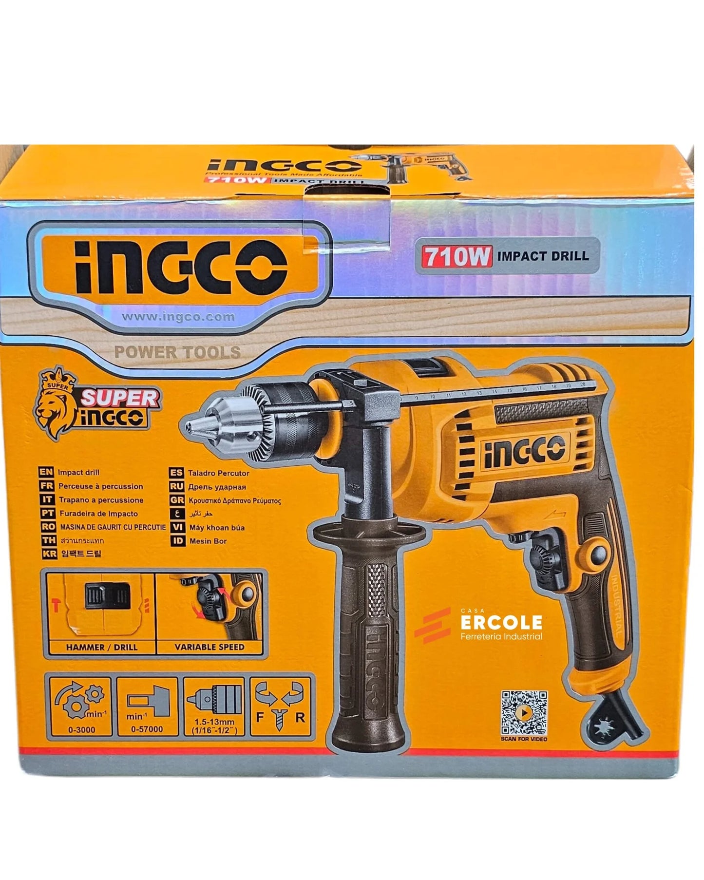 INGCO 710w Impact Drill 13mm ID7118